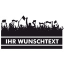 Sticker mural - Texte de votre choix + fans