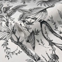 Blomstertapet, non-woven tapet Novamur Jackie hvid, sort