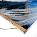 Stampa su tessuto Pennellate Blu Astratto - Cheney