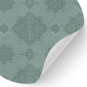 Naklejka na ścianę Próbki Marrakesz zielony - Bloomery Decor - Okrągła