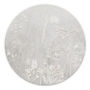Wanddecoratie planten in wit in modern design - Ms Tiff - Alu-Dibond rond