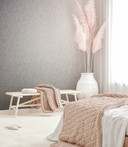 Grafisk tapet, non-woven tapet Novamur Jackie hvid, pink
