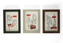 Wallsticker Blomstrende Tribal inkl. 3 fotorammer