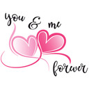 Wallsticker - You and me forever