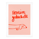 Poster Lustiges Hundemotiv mit Dackel - Arnold