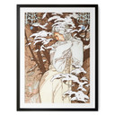 Plakat Pory roku: Zima 1900 - Mucha