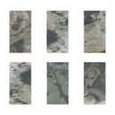 Echtstein - 3D Wandpaneel, Set aus 6 Natursteinplatten als luxuriöse Wandverkleidung - Patina Schief