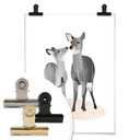 Plakat Goed Blauw - Fawns