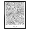 Plakat mapa miasta Berlin