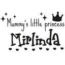 Wallsticker -  + Name Mummy's little Princess