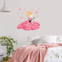 Muursticker met Klok - Prinses en de Kikker
