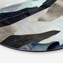 Tableau sur alu-Dibond rond SpaceFrog Designs - Lac de montagne