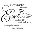 Wandtattoo Ich wünsche dir einen Engel