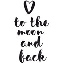 Wallsticker - Love to the moon and back
