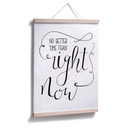 Plakat Właśnie teraz - biały