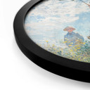Plakat Monet - Kobieta z parasolem - Madame Monet z synem - Okrągły
