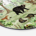 Tableau sur alu-Dibond rond Kikki Belle - Objet Caché Forêt