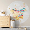 Shiny the Unicorn - Fototapeta okrągła - tapeta flizelinowa/tapeta flizelinowa samoprzylepna