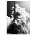 Paravent, Raumteiler freistehend, Trennwand - Dreamy Clouds: Sun Illumination