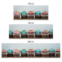 Küchenrückwand - Alu-Dibond-Silber - Party Cupcakes