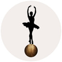 Cubistika - Prima Ballerina - Fototapeta okrągła - tapeta flizelinowa/tapeta flizelinowa samoprzylep
