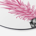 Vægcirkel 1X Studio - Pink Pineapple – print på aluminium (Alu-Dibond)
