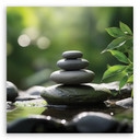 Leinwandbild Steine Zen Natur