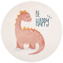 Fototapeta Dino Be Happy - Brachiozaur - Tunaboylu - Okrągła - tapeta flizelinowa/tapeta flizelinowa
