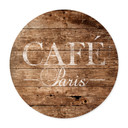 Plakat Café Paris - okrągły