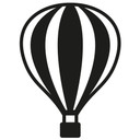 Muursticker Luchtballon 02