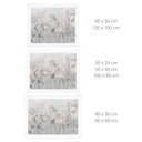 Poster met grijze bloemen in vintage stijl - Ms Tiff