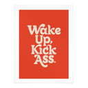 Plakat z hasłem Wake up kick ass - Wilson