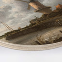 Obraz drewniany Van Ruisdael - Wiatrak z Wijk - Okrągły