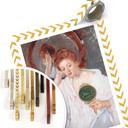 Plakat - Cassatt - Denise przy stoliku kosmetycznym