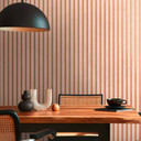 Papel pintado no tejido escandinavo efecto madera beige bronce metalizado ligeramente brillante