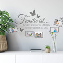 Wandtattoo Familie ist... mit Platz für Fotos