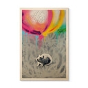Houten Wanddecoratie Streetart Rat Freedom Ballonnen - Habib