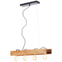 Pendelleuchte Daniel, braun, 150 x 75 cm, Holz Pendelleuchte
