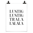 Poster Lustig Lustig tralalalala