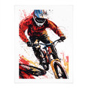 Dynamiczny plakat rowerzysty górskiego - Jaszke