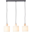 Pendelleuchte Manuel, braun, 130 x 80 cm, Holz Pendellampe