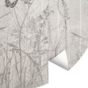 Fotobehang wilde bloemenweide met vlinders in Scandinavisch design - Ms Tiff - rond - zelfklevend/ni