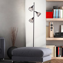 Stehleuchte Annelie, braun, 153,5 x 38 cm, Holz Stehlampe