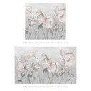 Vintage bloemenbehang in grijs | Bloemenbehang - Ms Tiff