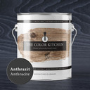 Antracietgrijze houtbeits voor binnen en buiten - zijdeglans 2,5l - The COLOR Kitchen