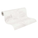 Zrównoważona tapeta w liście - tapeta z włókniny Floral by A.S. Création Grey White Nature 386632
