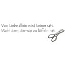 Wandtattoo Liebe löffeln