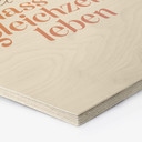 Holzbild Voll schön, dass wir gleichzeitig leben