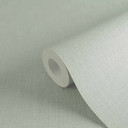 Enkel tapet i textilutseende mintgrön - slät non-woven tapet för modern inredning