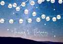 Tableau sur toile Etoiles de nuit + texte au choix
